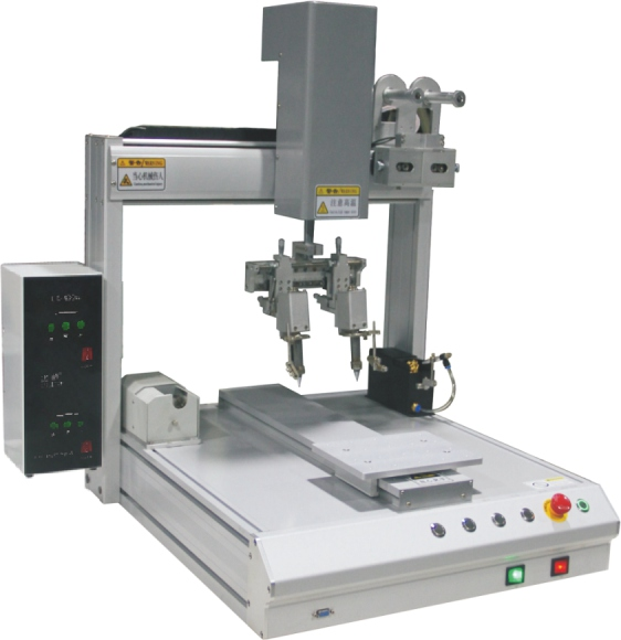 Five-axis two-station soldering machine